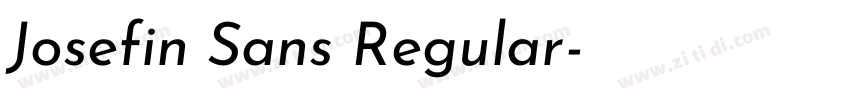 Josefin Sans Regular字体转换